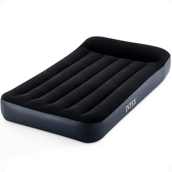 Intex Intex Dura Pillow Rest Classic Blow Up Mattress Air Bed with Built In Pump