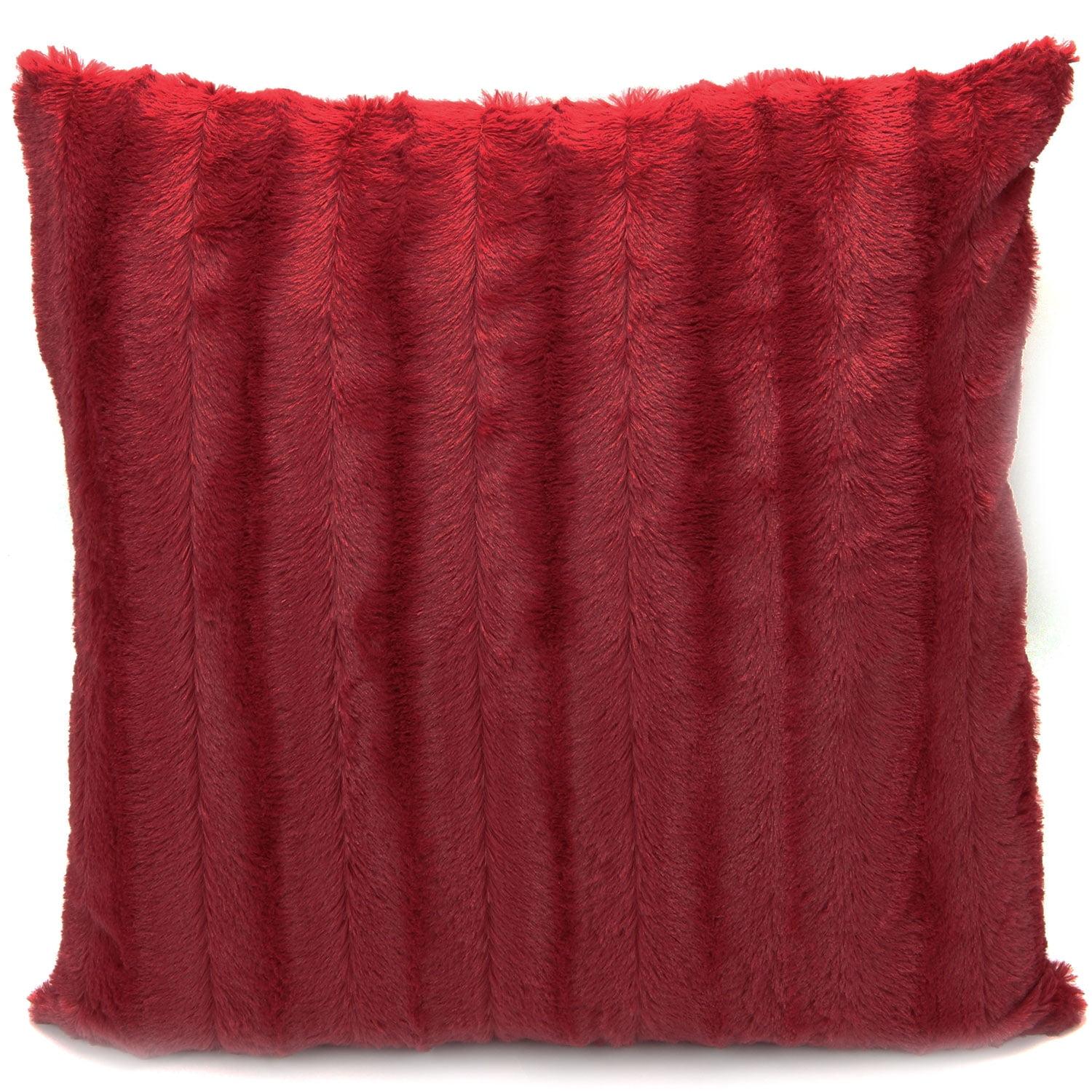 Cheer Collection Faux Fur Pillow Cover