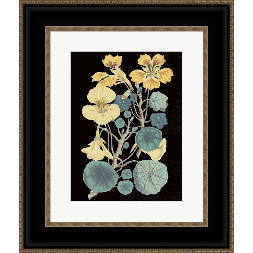 Antique Botanical XVII Yellow Flowers Framed Wall Art