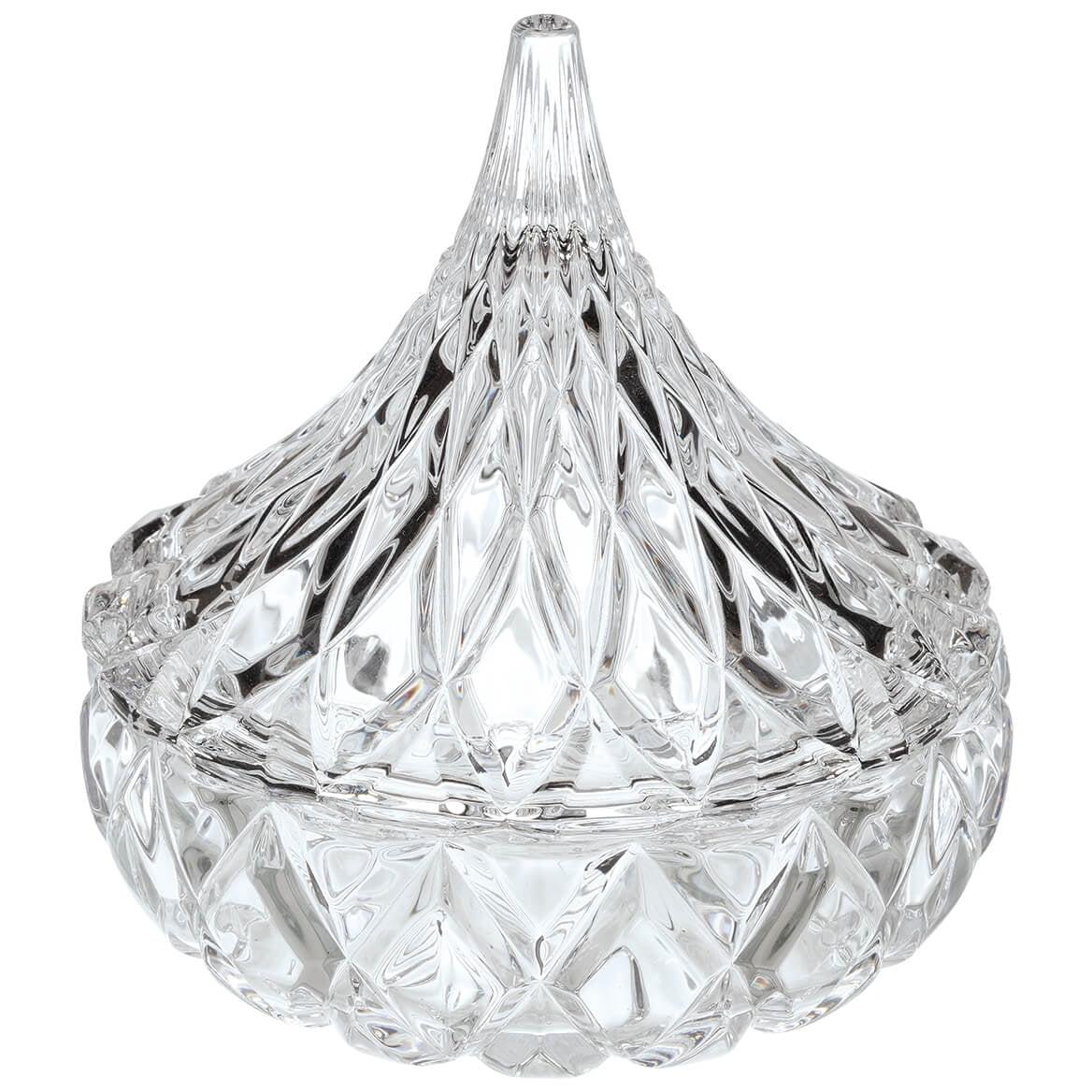 Clear Glass Diamond Hershey's Kiss Candy Jar