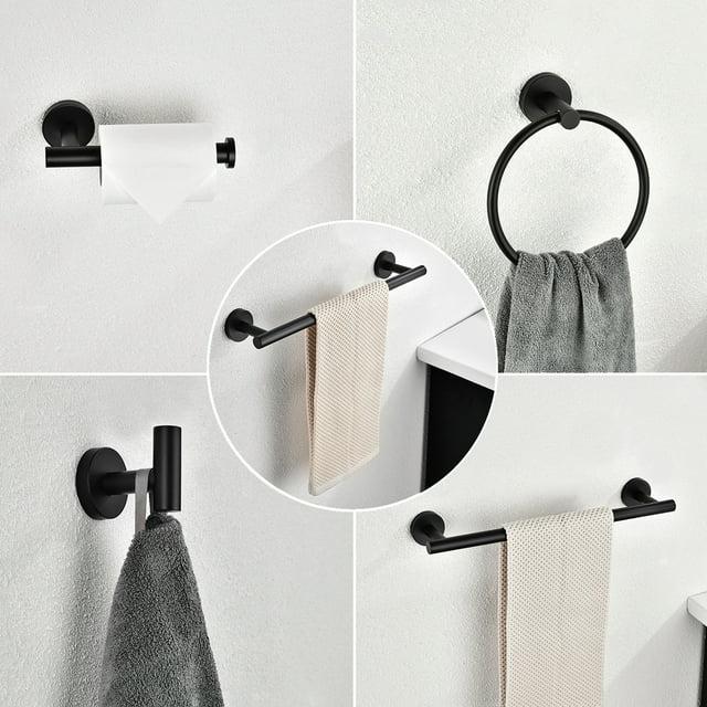 CLEARANCE! 6 Piece Stainless Steel Bathroom Towel Rack Set Wall Mount