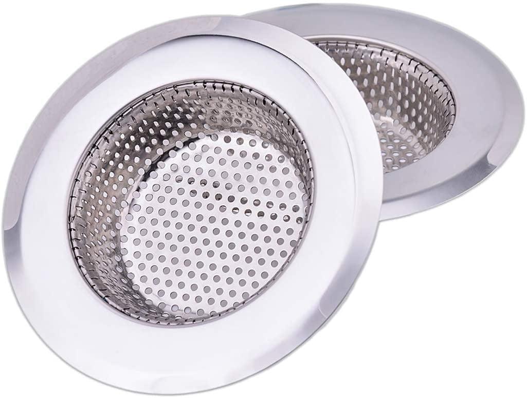 Stainless Steel 4.5 Inch Kitchen Sink Strainers, 2 Pack