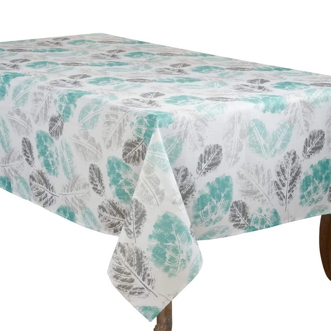 Saro Lifestyle Leaf Print Tablecloth