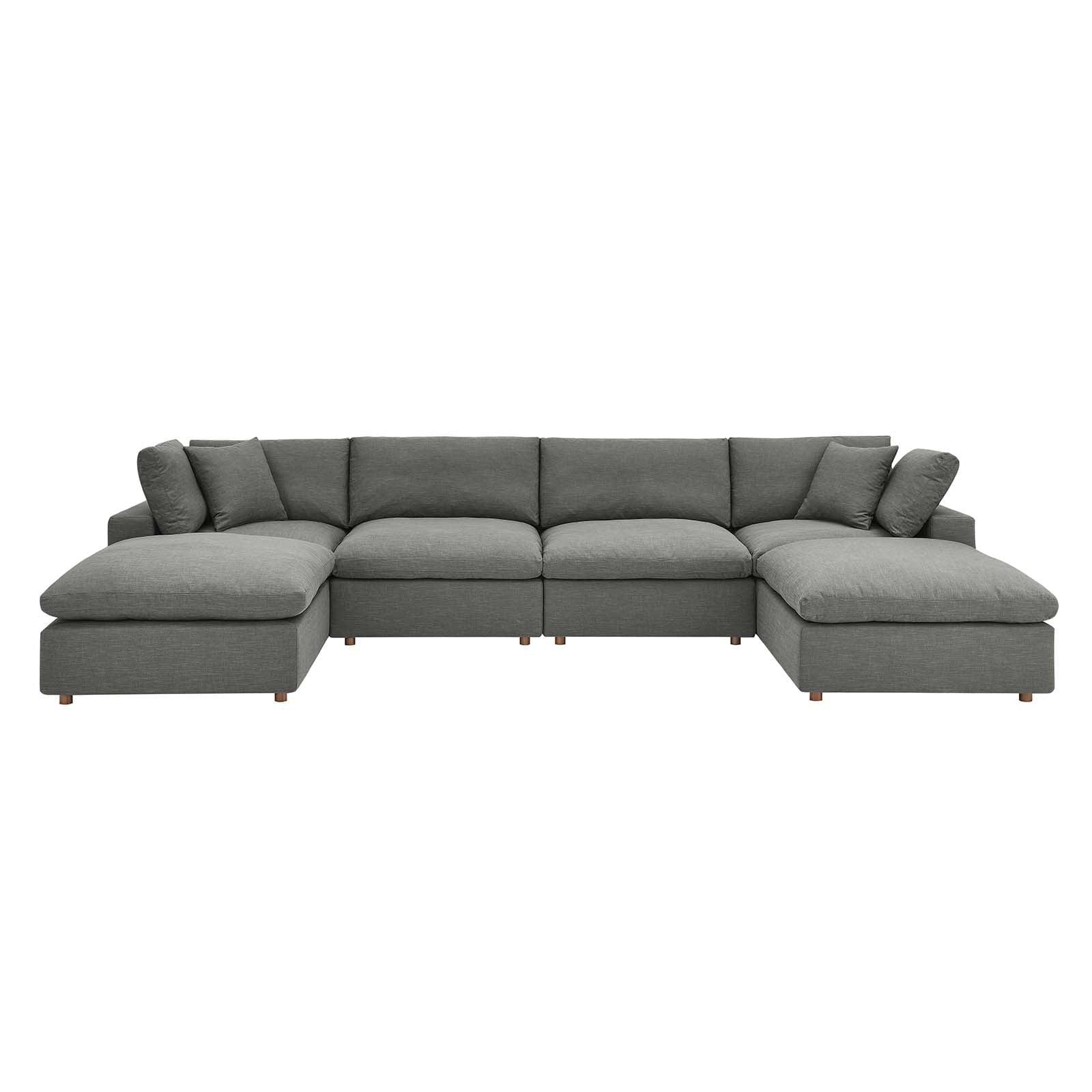 Modway Copper Grove Hrazdan Down-filled 6-piece Sectional Sofa Set