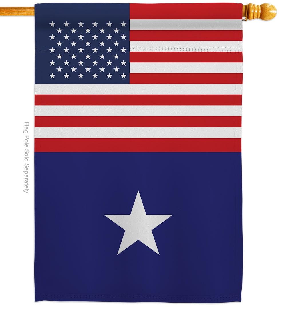 Patriotic Double-Sided Historic 28" x 40" House Flag