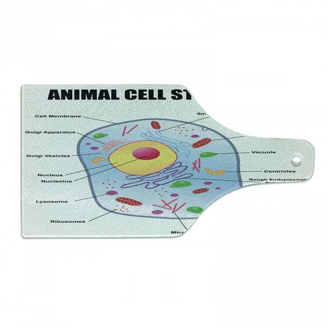 Ambesonne Science Tempered Glass Cutting Board Animal Cell Study Multicolor | Wayfair