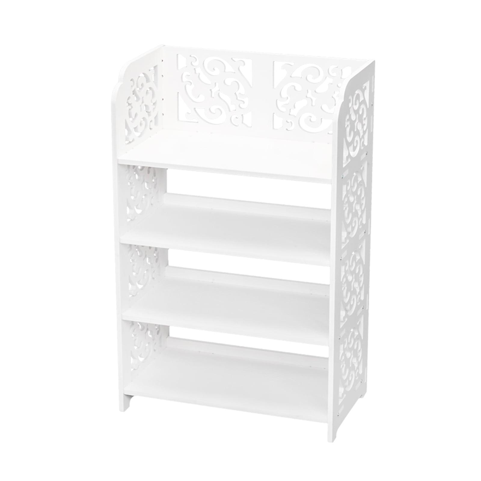 White 4-tier Shoe Rack Organizer Storage Shelf White