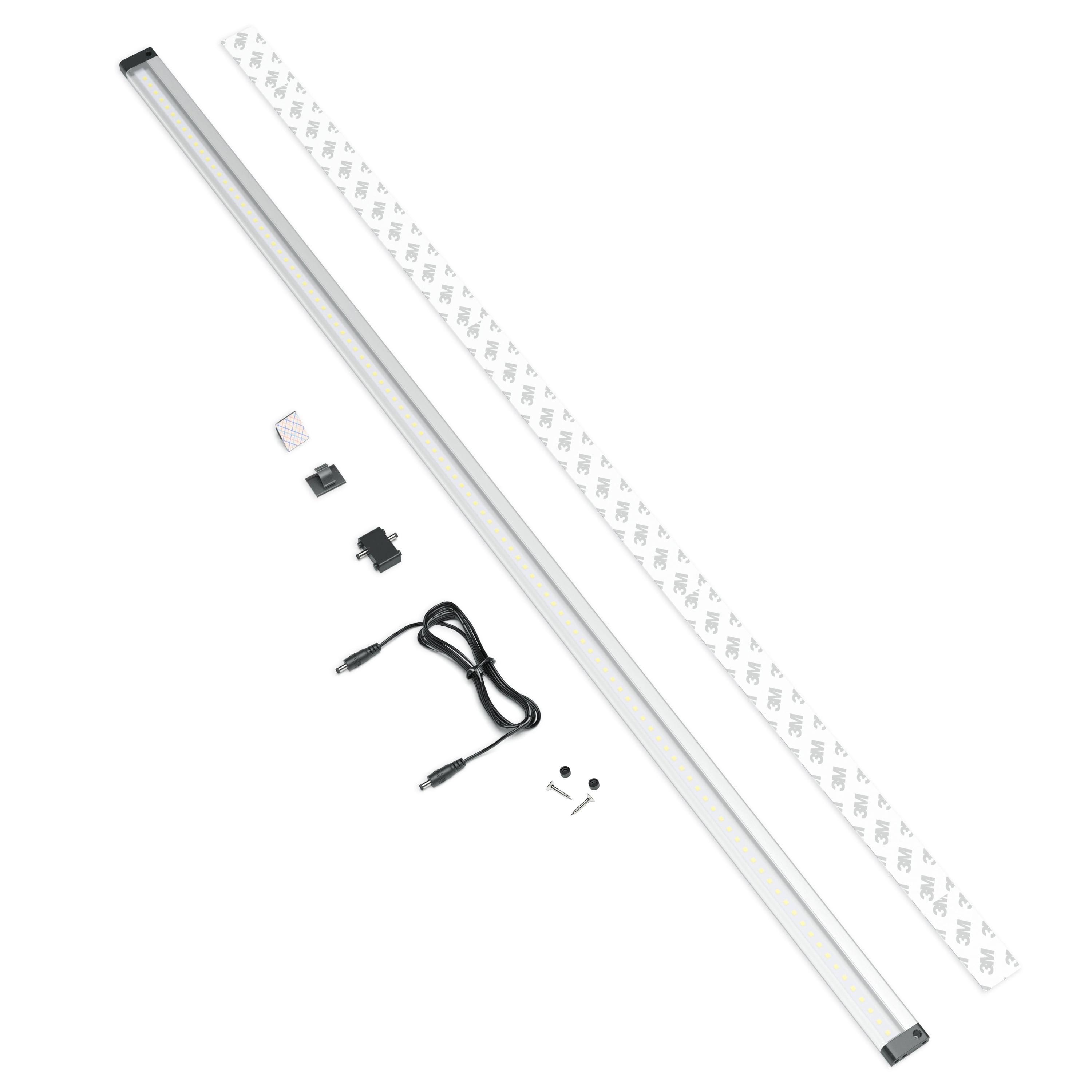 40" Cool White LED Under Cabinet Lighting Bar with Accessories