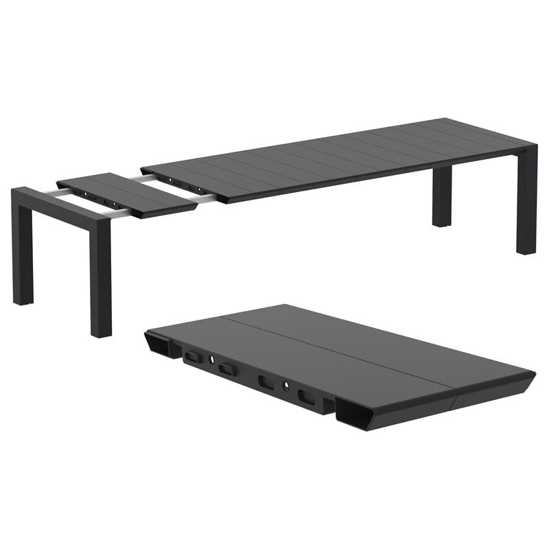 Air XL Extension 9 Piece Dining Set in Black