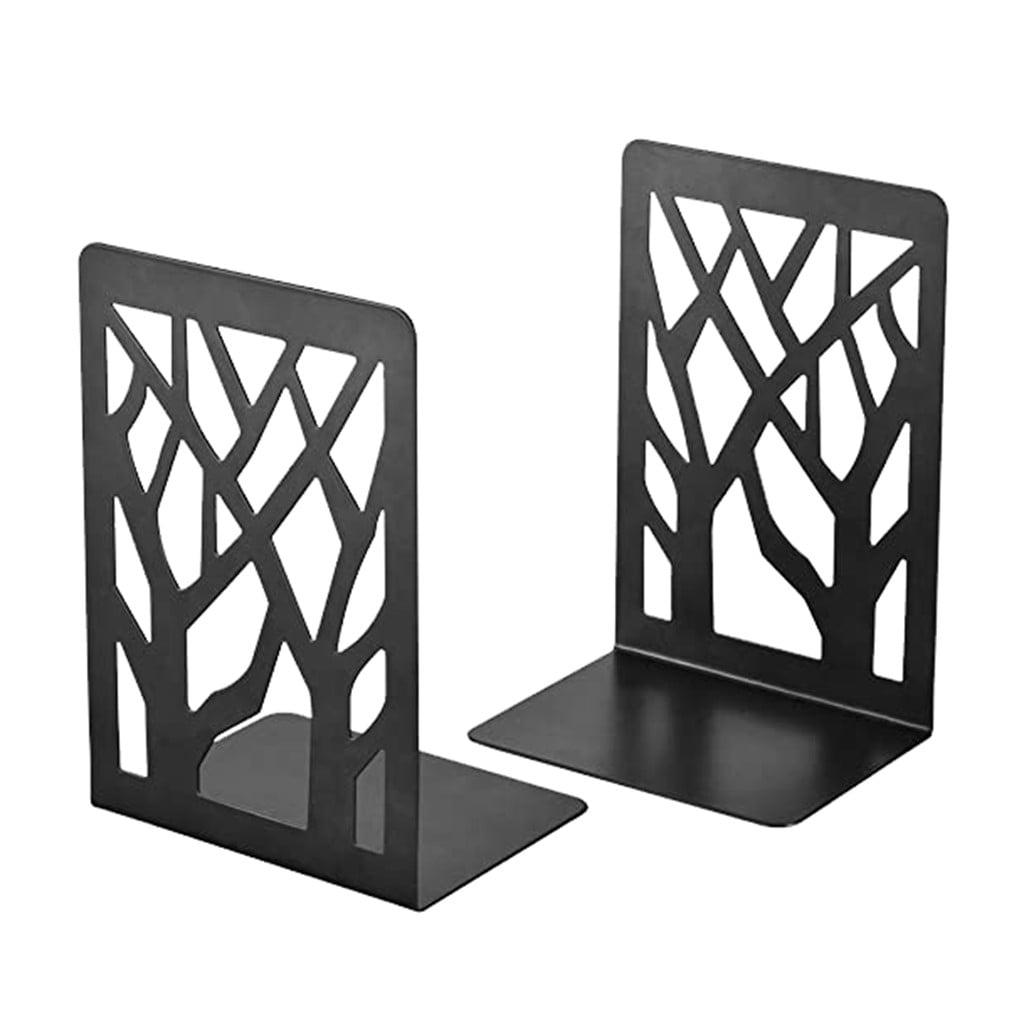 Book Ends, Bookends, Book Ends for Shelves, Bookends for Shelves, Bookend, Book Ends for Heavy Books, Book Shelf Holder Home Decorative, Metal Bookends Black 1 Pair, Bookend Supports, Book Stoppers