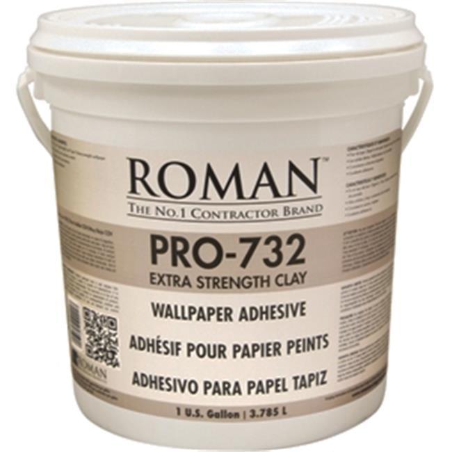 Roman Pro-732 Extra Strength Tan Clay Wallpaper Adhesive, 1-Gallon