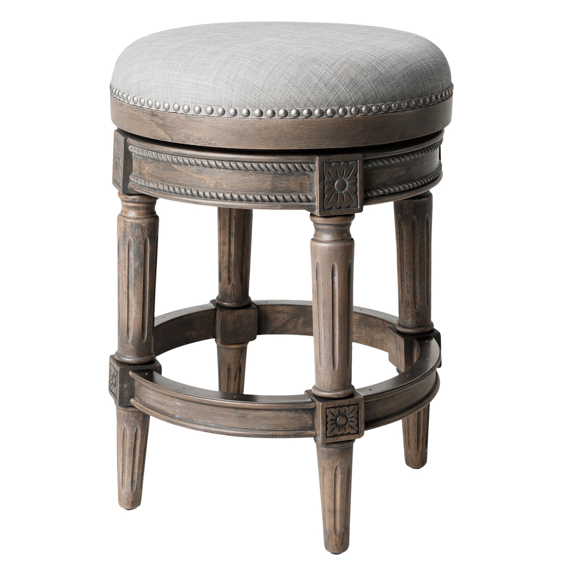 Maven Lane Maven Lane Pullman Backless Stool with Fabric Upholstery