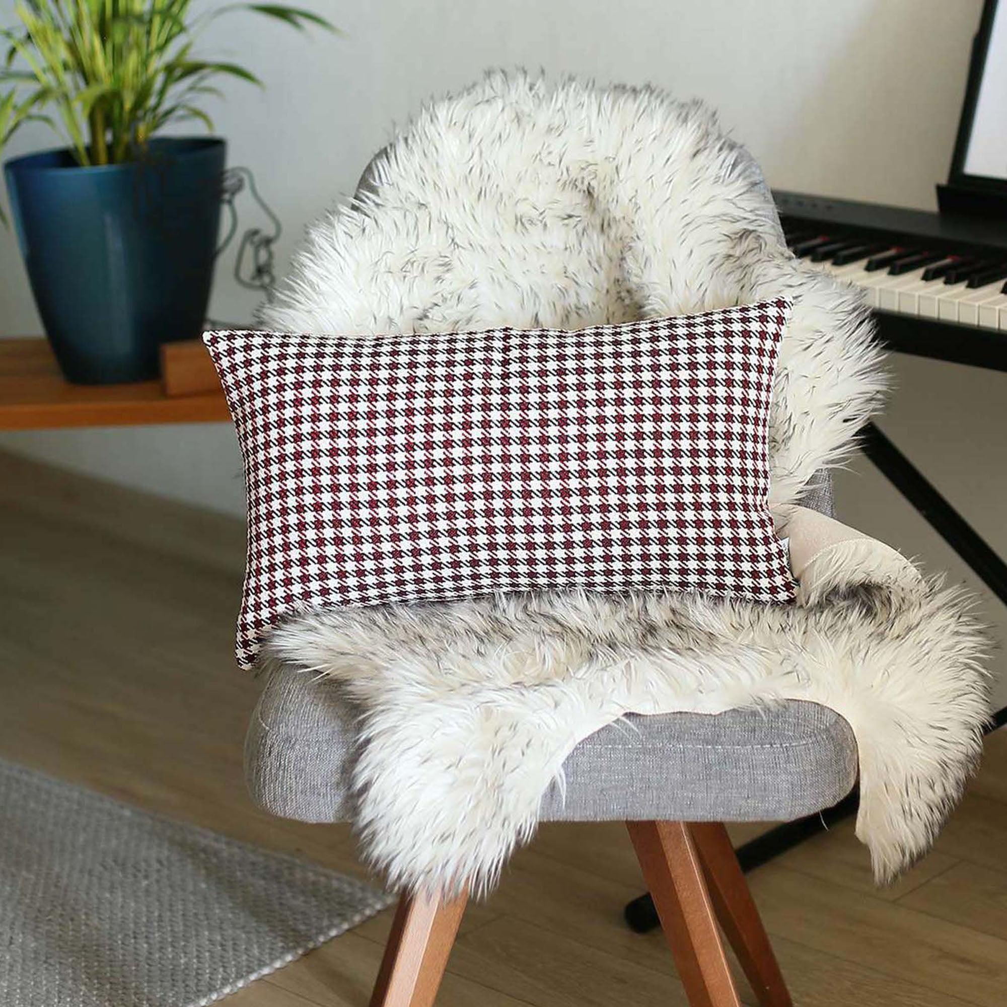Mike&Co. New York Houndstooth Reversible Throw Pillow