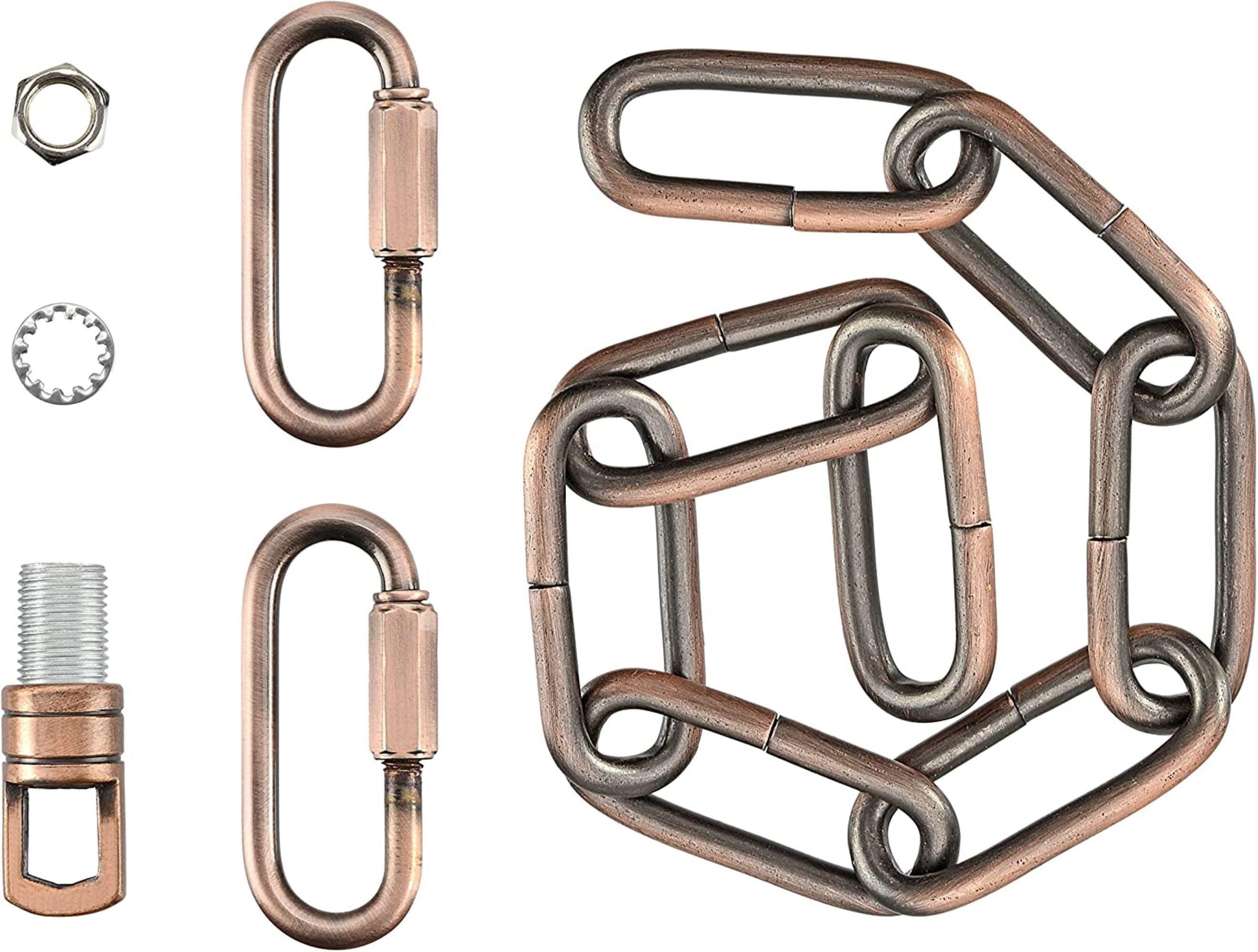 Bronze Heavy Duty 1-Foot Chain with Quick Link Connector