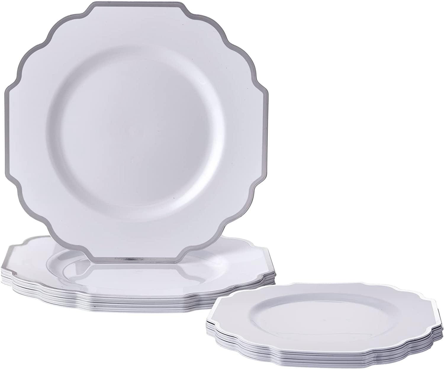 Baroque Disposable Dinner Plate (Set of 10)