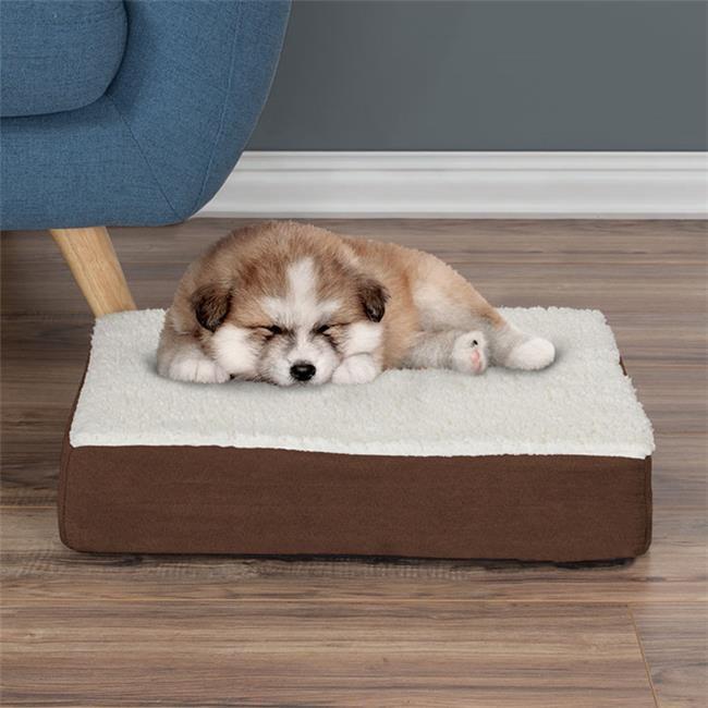 Pet Adobe Orthopedic -Top Memory Foam Pet Bed With Removable Cover - Brown