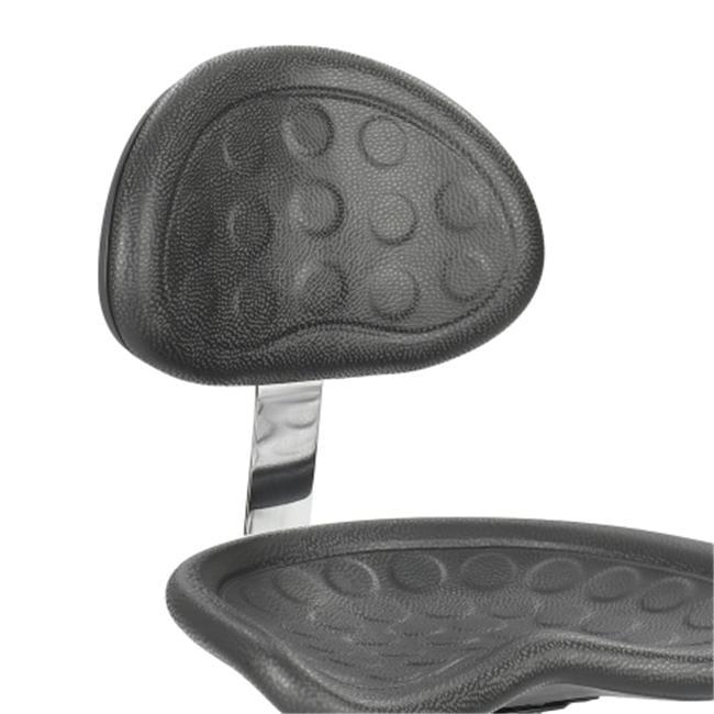 Adjustable Swivel Black Polyurethane Stool Backrest