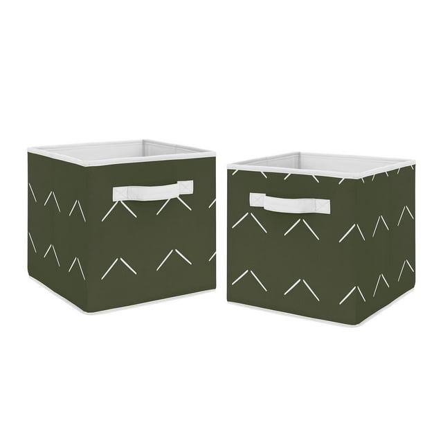 Woodland Boho Fabric Storage Bin Set