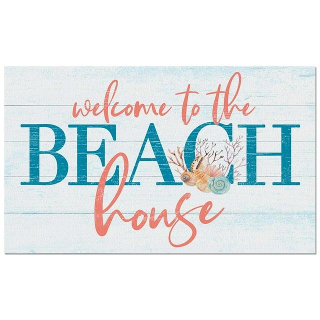 CounterArt Beach House Welcome Indoor/Outdoor Entryway Floor Mat