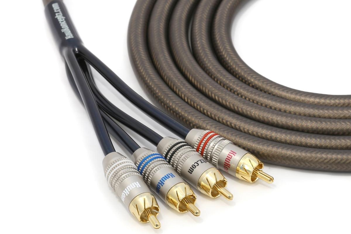 Krystal Kable 13' Black Gold Plated RCA Cable