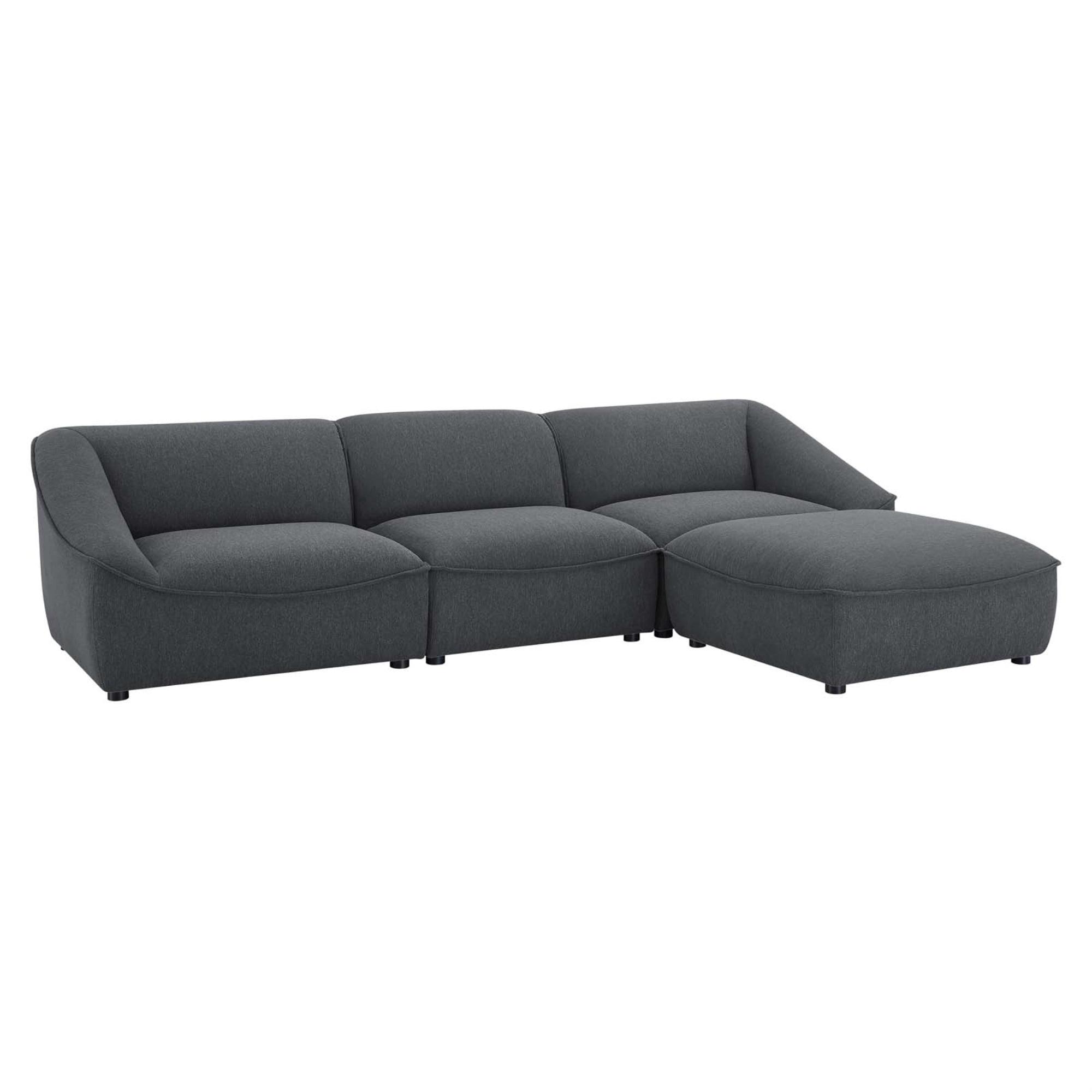 Ergode Comprise 4-Piece Living Room Set - Charcoal