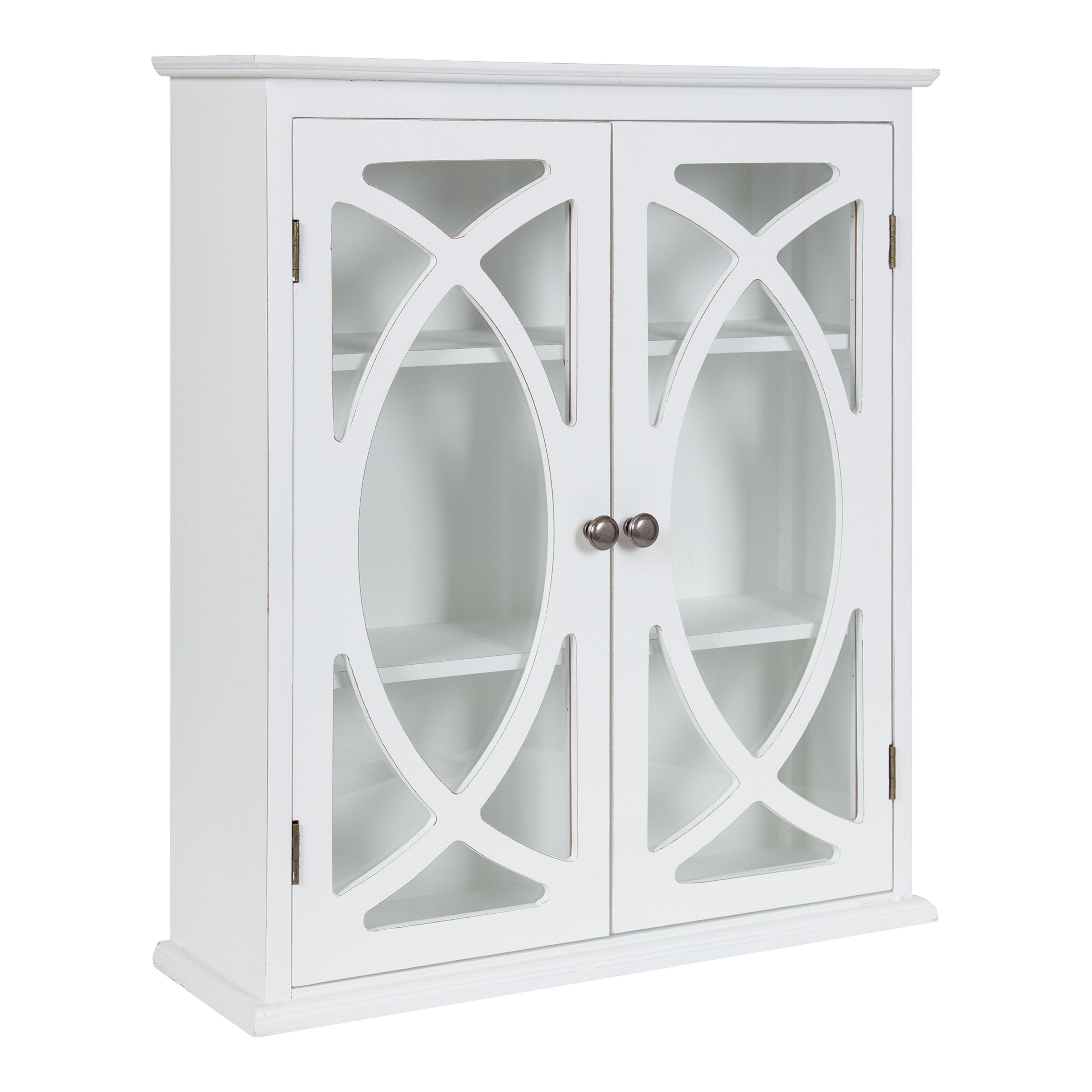 Kate and Laurel Quinlan Decorative Wood Wall Cabinet