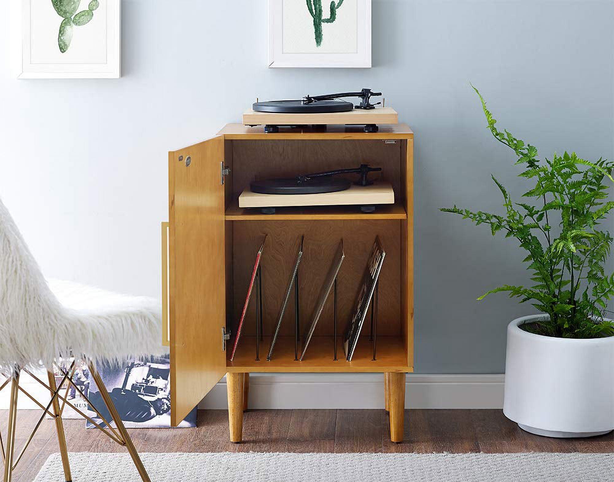 Everett Mid-Century Mahogany Console Cabinet with Adjustable Shelf