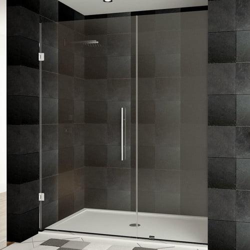 Ultra-E 55'' W x 72'' H Frameless Shower Door