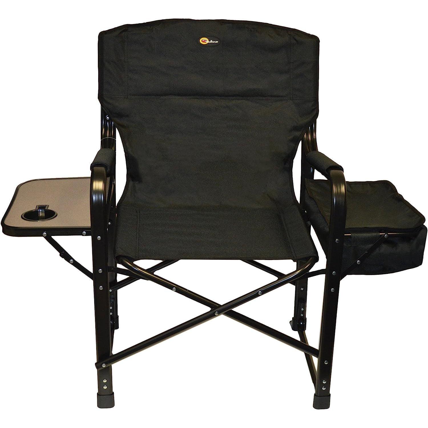 Zhao he 49580 El Capitan Folding Director Chair with Tray and Cooler Bag, Black