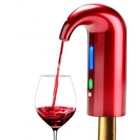Wine Aerator, Electric Wine Aerator Pourer Multi Smart Wine Decanter with Aerator Portable One-Touch Wine Dispenser Automatic Wine Pourer with Stopper USB Rechargeable for Travel, Home, Bar