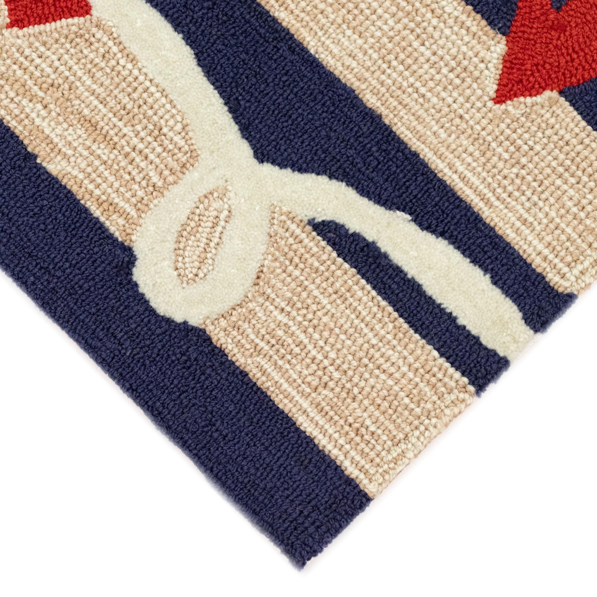 Liora Manne Frontporch Anchor Indoor/Outdoor Rug Navy 2' x 3'