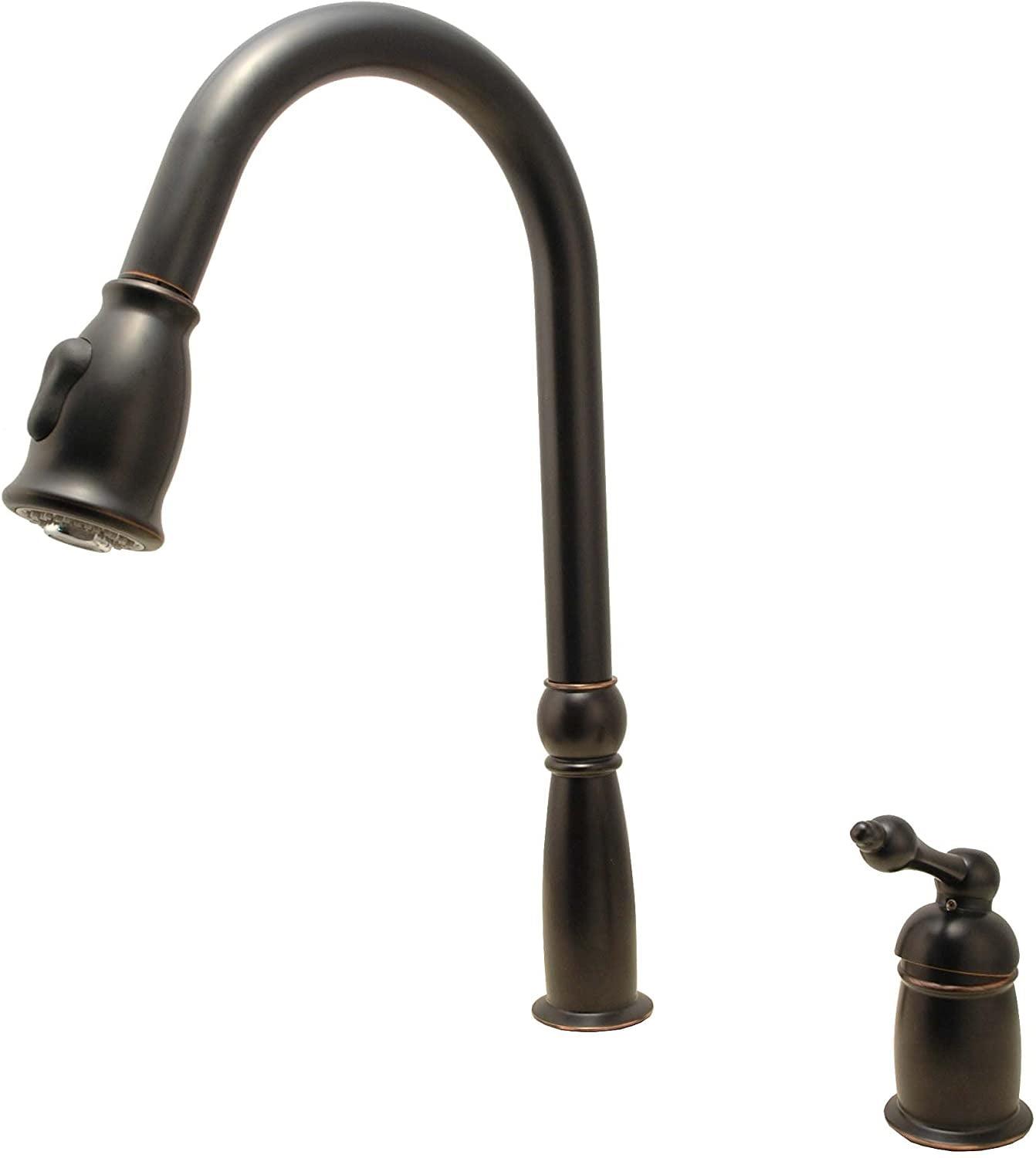 Single Handle Pull Down Kitchen Faucet with Optional Soap/Lotion Dispenser