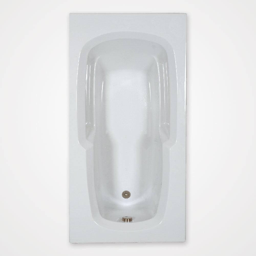 Designer White Acrylic 72 x 36 Drop-In Soaking Tub