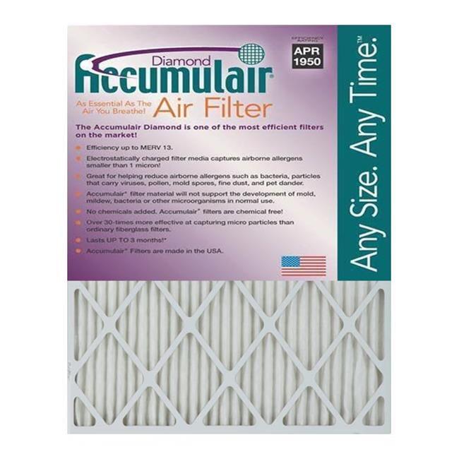 Accumulair Diamond 18x24x4 High Efficiency Air Filter Pack of 2