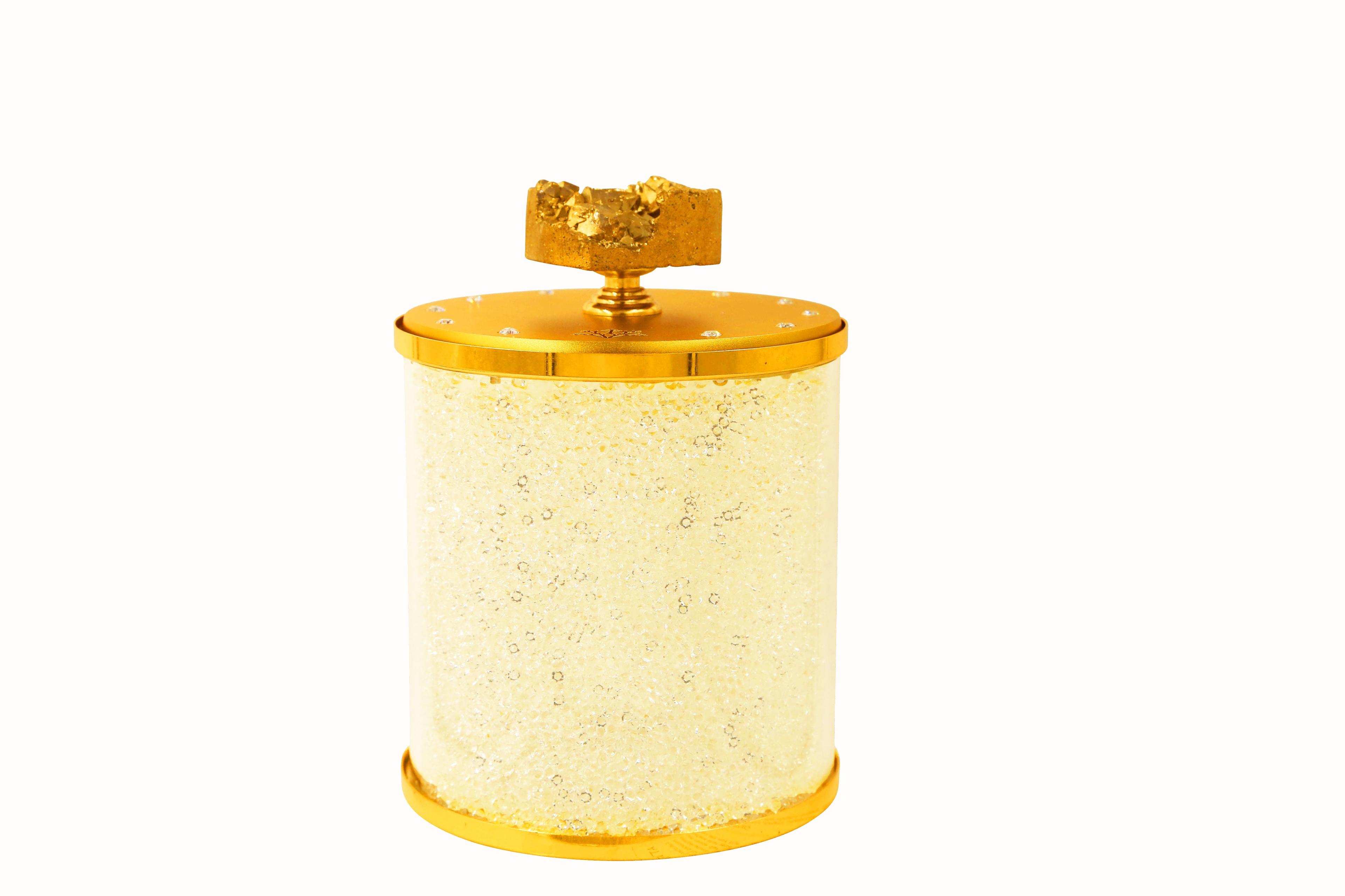 6'' H Crystal Tabletop Votive Holder with Candle Included