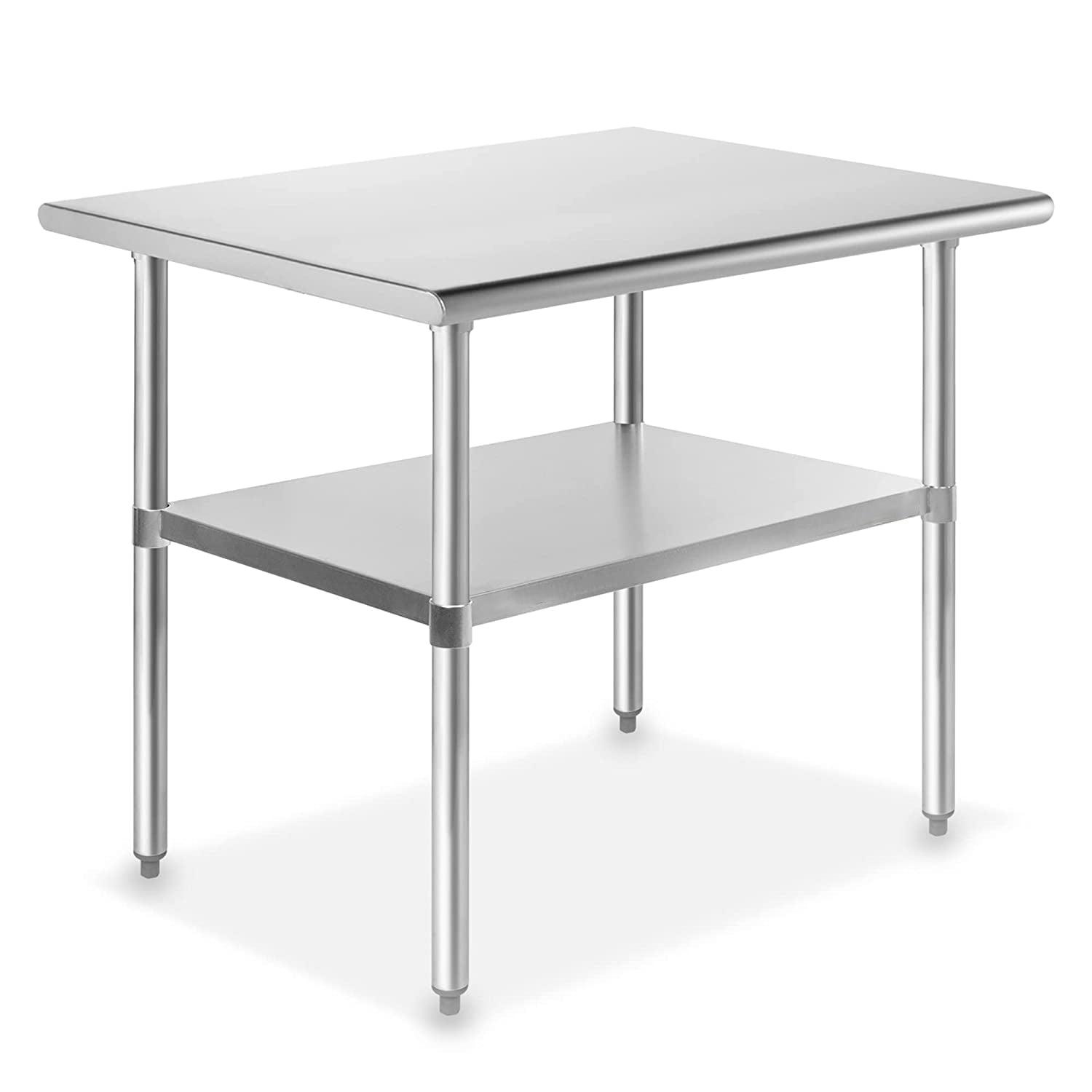 Stainless Steel Commercial 36"x24" Work Table with Adjustable Undershelf