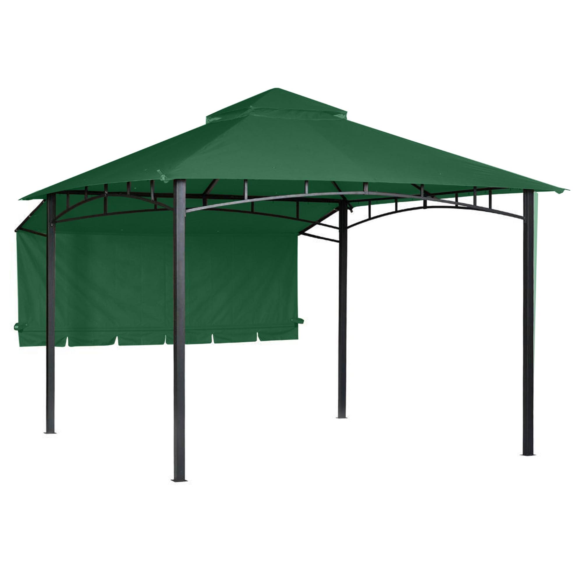 Forest Green Two-Tiered Replacement Canopy for 10' x 10' Gazebo