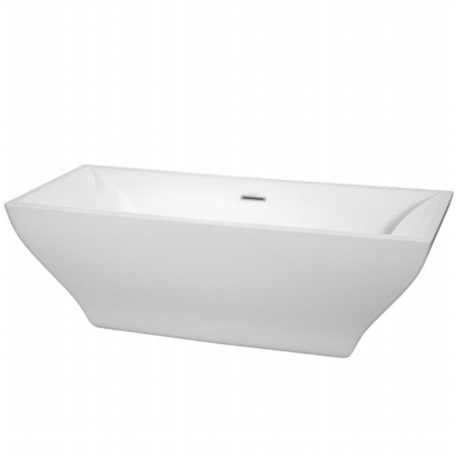 Maryam 71'' x 31'' Freestanding Soaking Acrylic Bathtub