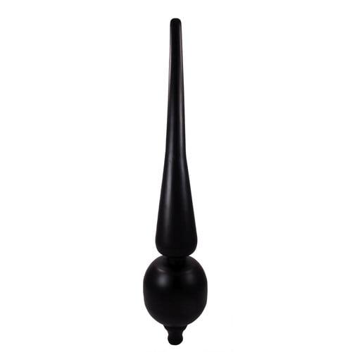 Classic Black Matte Handcrafted Rooftop Finial, 12.5" H