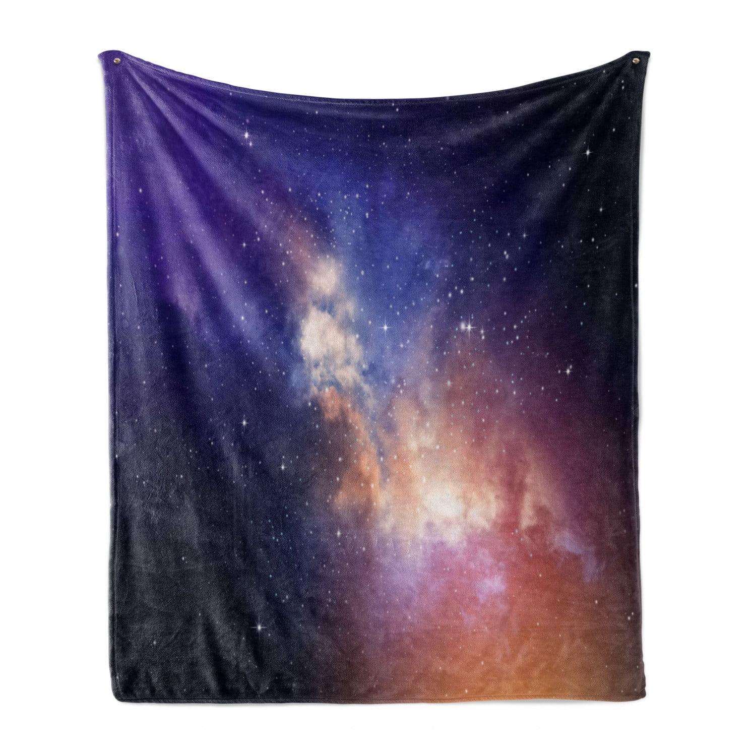 Ambesonne Space Fleece Throw Blanket Stars in Supernova Sky