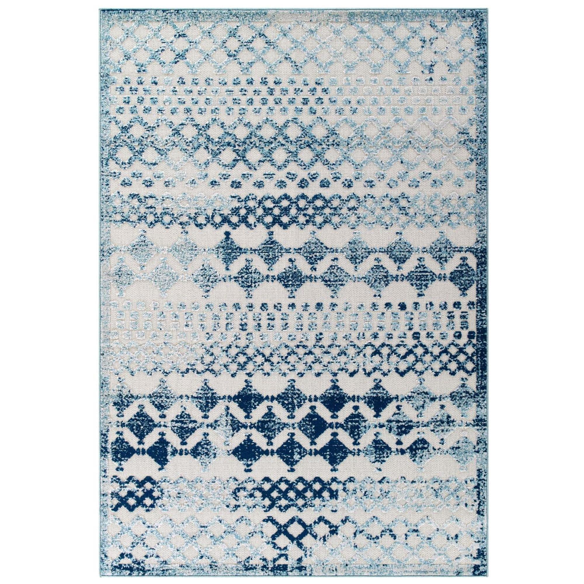 Coronado Distressed Diamond Outdoor Area Rug by Havenside Home by Modway