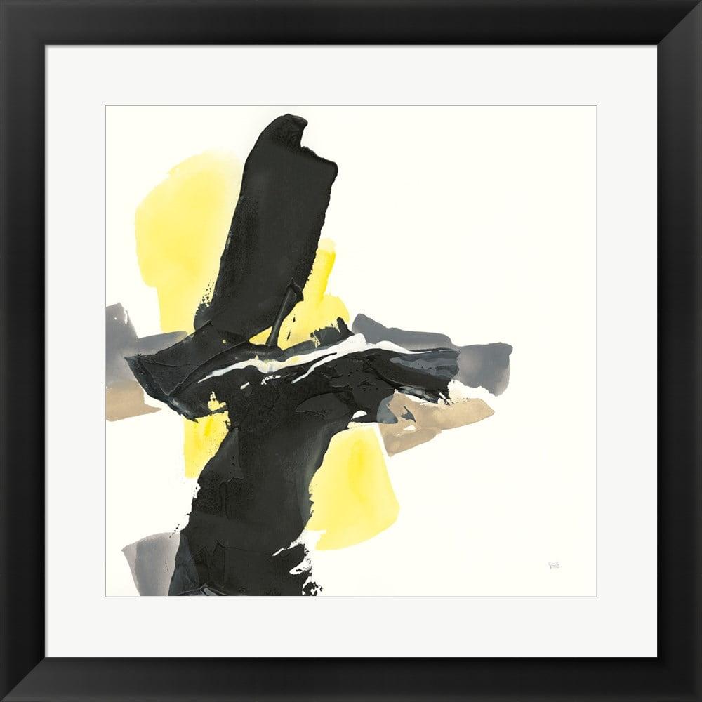 " Black And Yellow IV " by Chris Paschke Painting Print