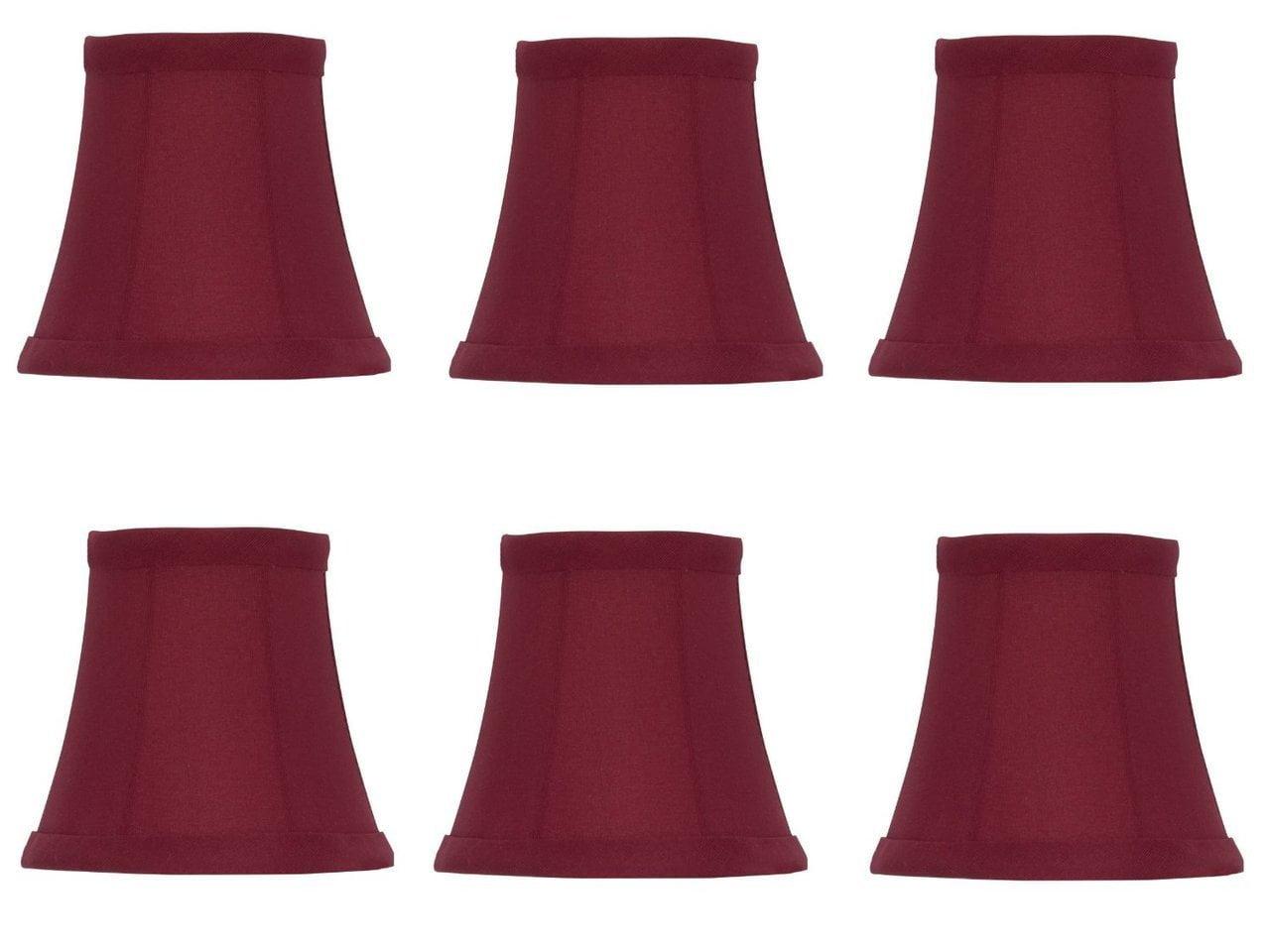 Everly Quinn Everly Quinn Faux Silk Clip On Chandelier Lamp Shades (Set of 6)