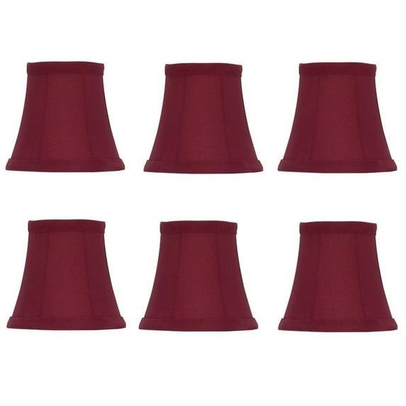 Everly Quinn Everly Quinn Faux Silk Clip On Chandelier Lamp Shades (Set of 6)
