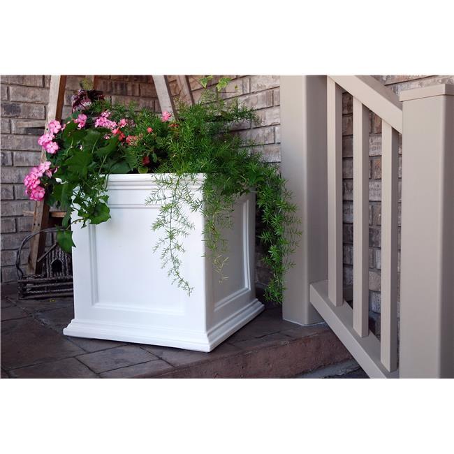 MAYNE 5825W Fairfield 20x20 Patio Planter- White-