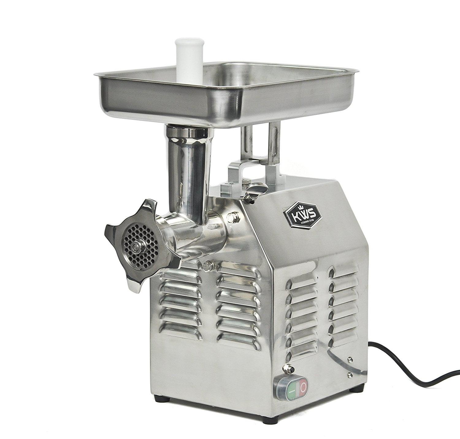 KWS TC-12 Commercial 765W 1HP Electric Meat Grinder Stainless Steel Meat Grinder for Restaurant/deli/ Home