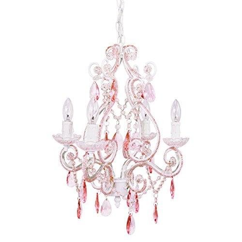Tadpoles Four Bulb Chandelier, Pink