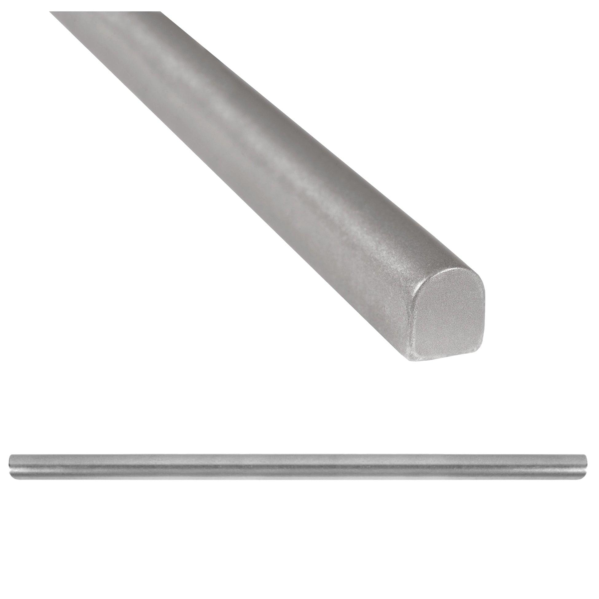 Pewter Nickel Matte Metal 1/2 x 12 Inch Pencil Liner Tile Trim