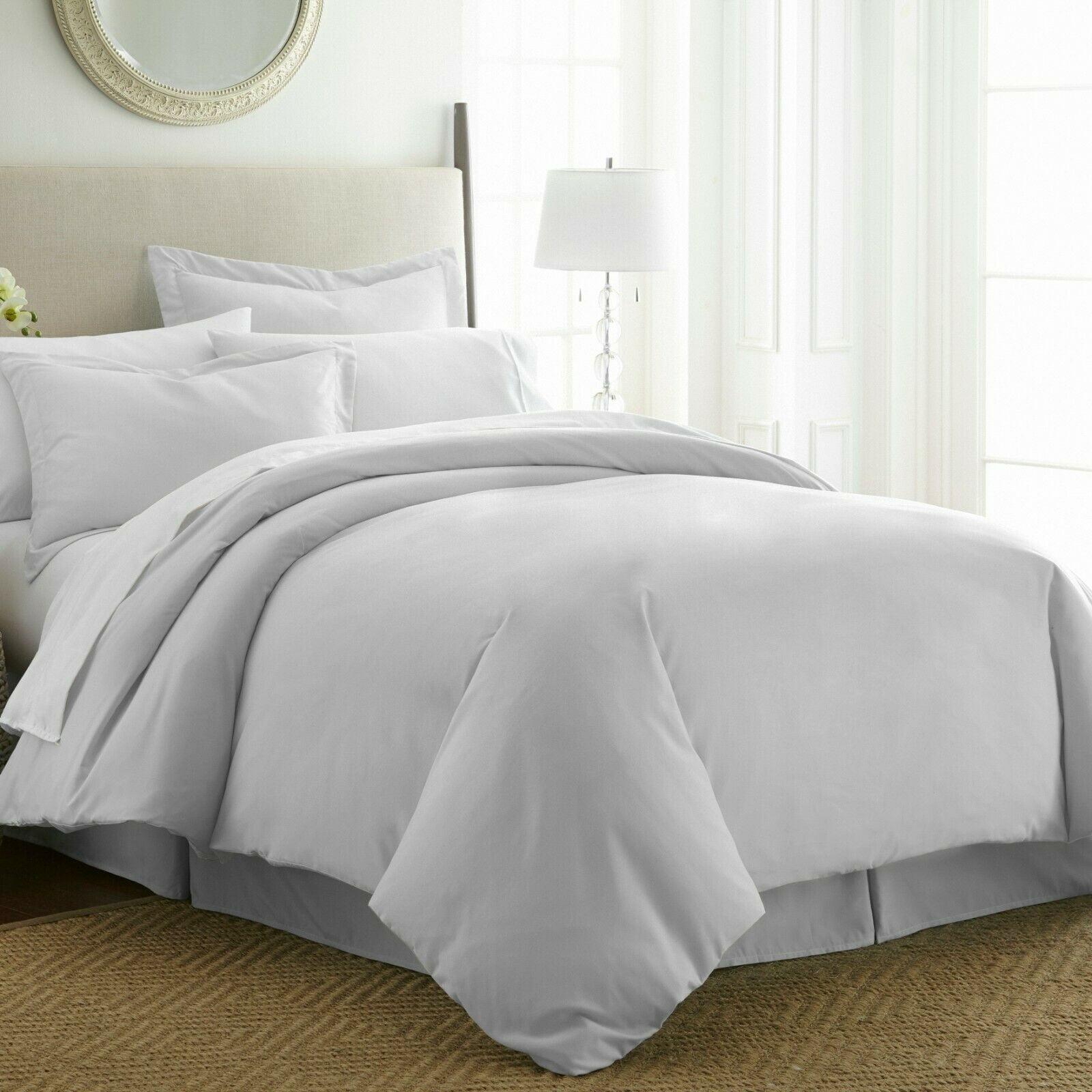 Light Gray Twin/Twin XL Microfiber Duvet Cover Set