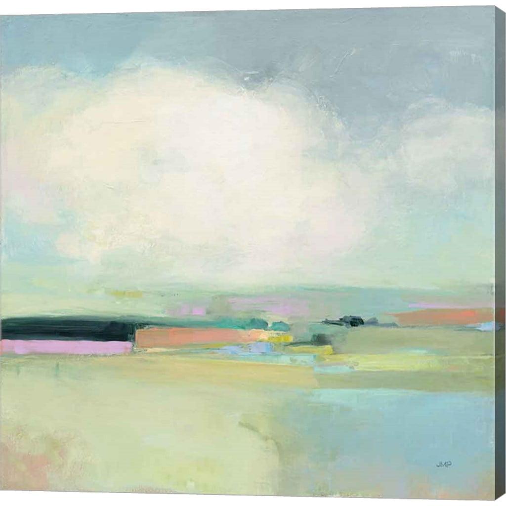 Colorful Abstract Landscape Canvas Wall Art, 20 x 20